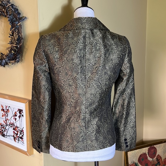JAMES PERSE size 1 Small MOSS JACKET Jacquard Blazer Festive Holiday $225 NEW - Picture 6 of 16
